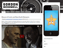 Tablet Screenshot of gordonmcdowell.com